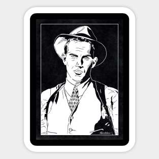 ELIOT NESS - The Untouchables (Black and White) Sticker